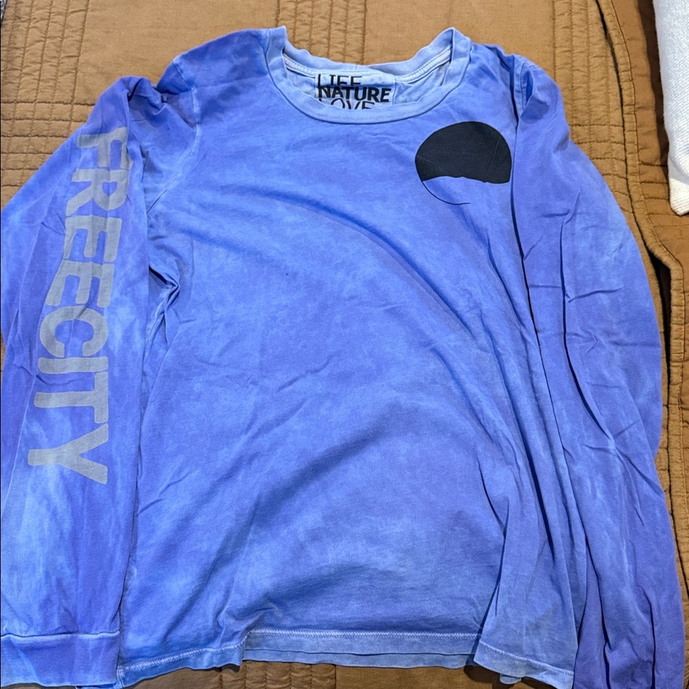 Free City tie-dyed purple Long Sleeve Shirt
